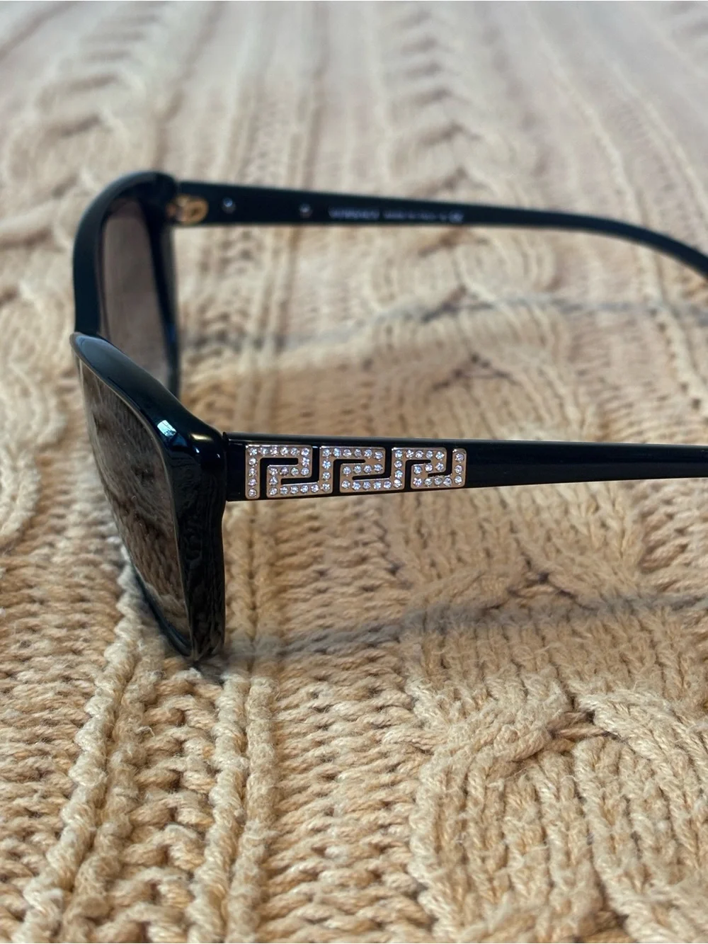 Versace Black Cat-Eye Sunglasses